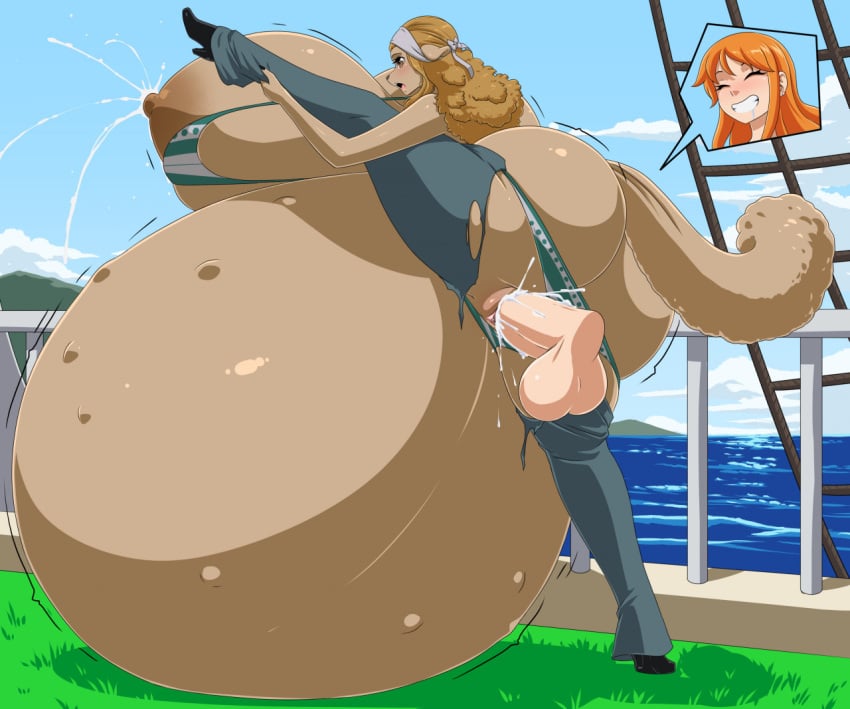 1futa 1girls anthro baby_bump balls big_ass big_breasts brown_fur cock cum cum_in_pussy cum_inside disembodied_penis drooling ejaculation female female_focus furry futanari hyper_pregnancy lactation large_ass large_breasts minkmen_(one_piece) nami nami_(one_piece) ocean one_piece orange_hair outside post-timeskip pregnant pregnant_belly pregnant_female pregnant_sex raised_leg ripped_pants sex ship smile solo_focus tail vaginal_penetration wanda_(one_piece) zdemian