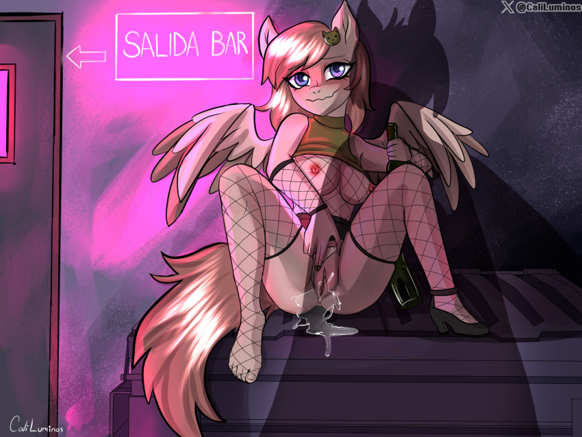 bar brony caliluminos commission drunk equine my_little_pony original_character pegasus pony ych yumire