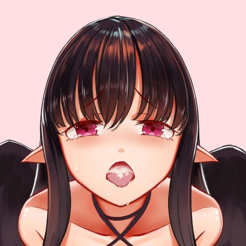 after_sex cum cum_in_mouth cute demon_girl eve_reese kaifuku_jutsushi_no_yarinaoshi pixiv redo_of_healer showing_teeth