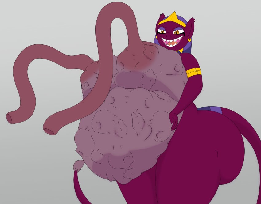 ass belly big_(disambiguation) big_breasts big_butt breast_vore breasts crown damnitshuge disturbing felid feline female feral friendship_is_magic grin grotesque hasbro headgear hi_res huge_butt jewelry mammal my_little_pony nipples prehensile_(disambiguation) smile sphinx_(mlp) teeth tentacle unusual_vore vore