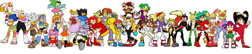 amy_rose antoine_d'coolette bark_the_polar_bear bean_the_dynamite blaze_the_cat breezie_the_hedgehog bunnie_rabbot charmy_bee cream_the_rabbit digital_drawing espio_the_chameleon fiona_fox group_picture head_swap headswap honey_the_cat knuckles_the_echidna maria_robotnik mattmiles mighty_the_armadillo ray_the_flying_squirrel rotor_the_walrus rouge_the_bat saffron_bee sally_acorn scourge_the_hedgehog shadow_the_hedgehog silver_the_hedgehog sonic_(series) sonic_the_hedgehog sonic_the_hedgehog_(series) sticks_the_badger tails tails_the_fox tikal_the_echidna vanilla_the_rabbit