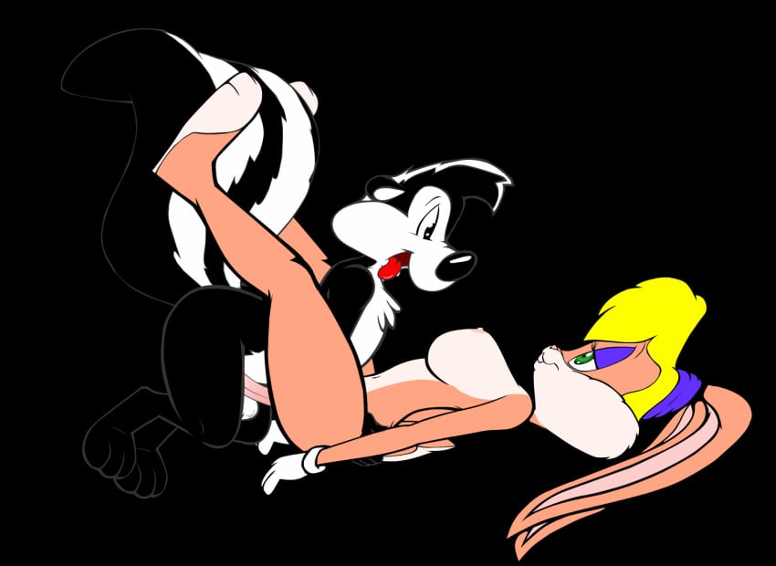 animated anthro female fur furry lola_bunny looney_tunes male pepe_le_pew rabbit skunk smooth_fur space_jam straight toonpimp