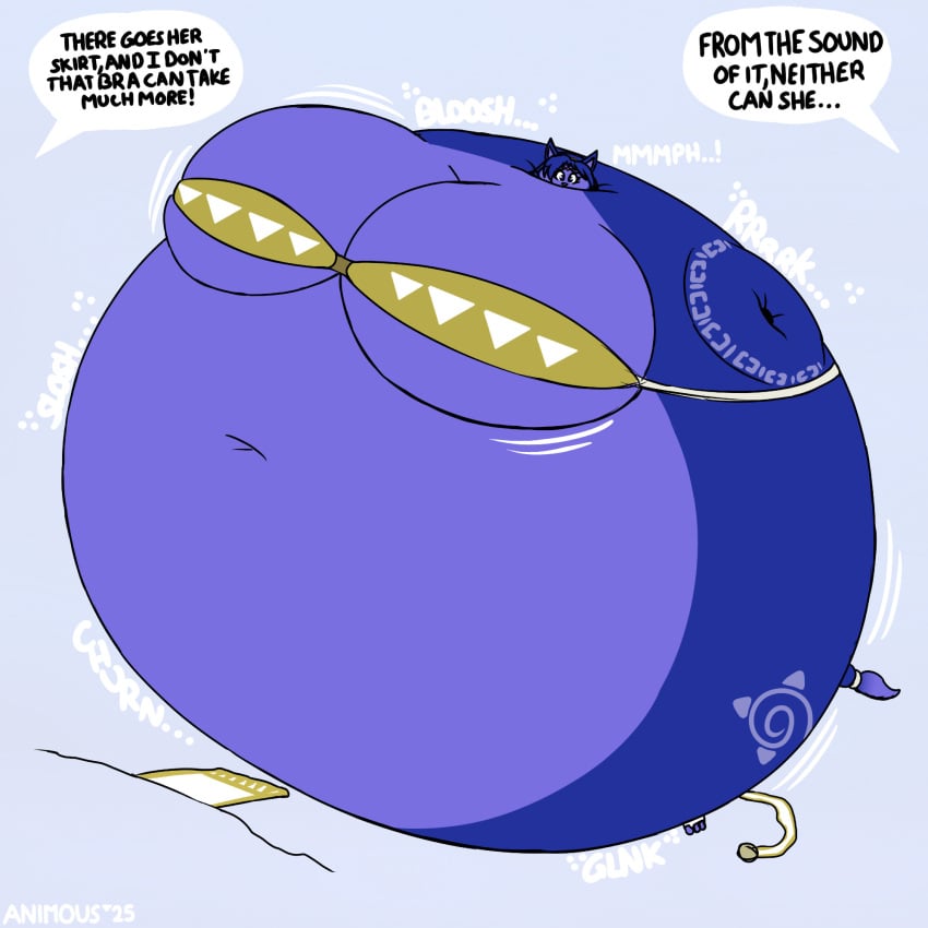 big_breasts blueberry_inflation breasts cleavage female furry hastagaspacho huge_breasts hyper_breasts inflation krystal tagme thick_thighs wide_hips