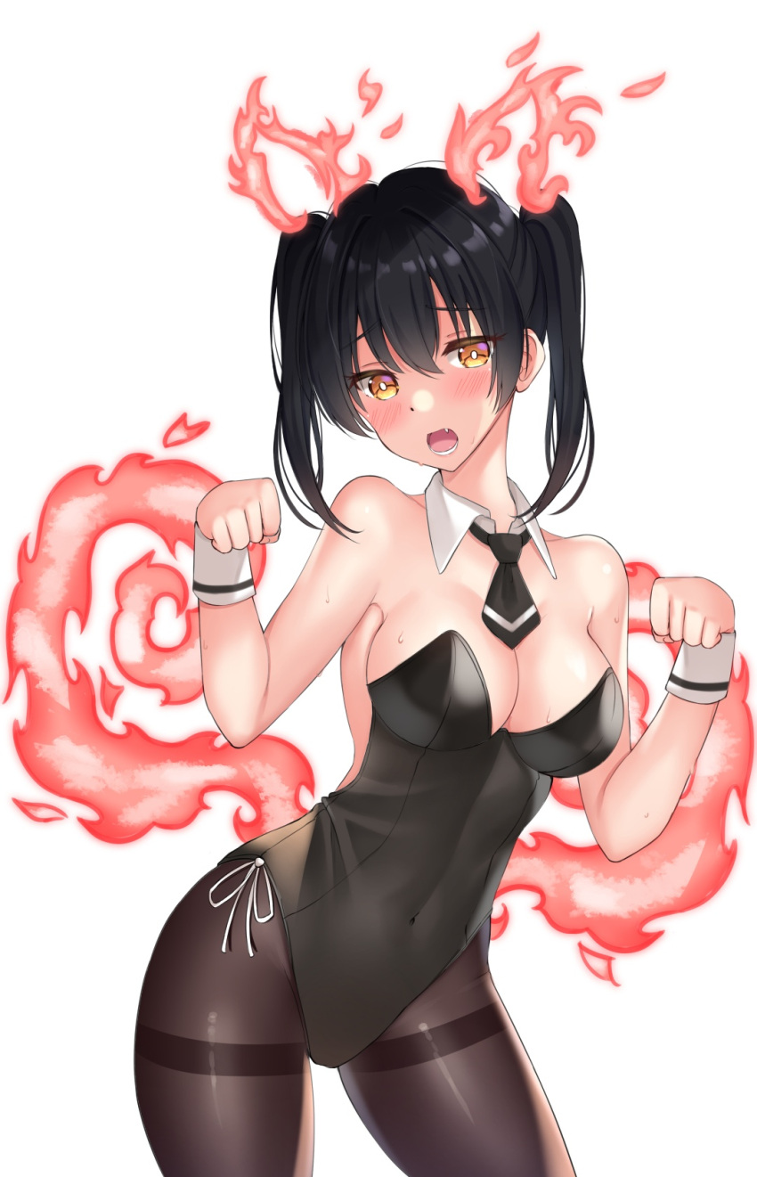1girls 2d 2d_(artwork) 2d_artwork alternate_version_at_source alternate_version_available bare_armpits bare_arms bare_chest bare_hands bare_shoulders bare_skin belly belly_button bewitching_thighs big_breasts black-haired_female black_bunnysuit black_hair black_leotard black_necktie black_topwear blackheartxiii blush blush_face blushing_at_viewer blushing_female blushing_lines breasts bunnygirl bunnygirl_outfit bunnysuit busty busty_female busty_girl busty_teen child_bearing_hips cleavage collar collarbone curvaceous curvaceous_body curvaceous_female curvaceous_figure curvaceous_hips curvaceous_teen curvaceous_thighs curvy curvy_body curvy_female curvy_figure curvy_hips curvy_teen curvy_thighs digital digital_art digital_drawing digital_drawing_(artwork) digital_media digital_media_(artwork) elbows embarrassed embarrassed_exposed_female embarrassed_expression embarrassed_female en'en_no_shouboutai enen_no_shouboutai exposed_armpits exposed_arms exposed_chest exposed_shoulders exposed_skin female female_focus female_only fertile_hips fingers fire fire_ears fire_force fire_tail flames flustered flustered_female groin hair_between_eyes head_tilt high_resolution highres hourglass_figure inguinal_crease inguinal_ligament kotatsu_tamaki large_boobs large_breasts lean_figure leotard linea_alba long_hair looking_at_viewer midriff more_at_source narrow_waist navel necktie open_mouth orange-eyed_female orange_eyes parted_lips posing posing_for_the_viewer pyrokinesis shoulders simple_background slender_body slender_waist slim_waist solo standing stomach sweat sweat_on_body sweat_on_breasts sweat_on_face sweatdrop sweating sweaty sweaty_body sweaty_breasts sweaty_chest sweaty_face sweaty_female teen_girl teenage_girl teenage_tits teenager thick_thighs thighs tilted_head tongue topwear twintails twintails_(hairstyle) upper_body white_background white_collar white_pupils white_wrist_cuffs wide_hips wrist_cuffs young_female young_woman