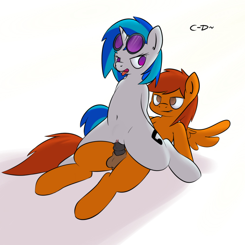 clopper-dude duo equine female friendship_is_magic horse my_little_pony pony vinyl_scratch_(mlp)