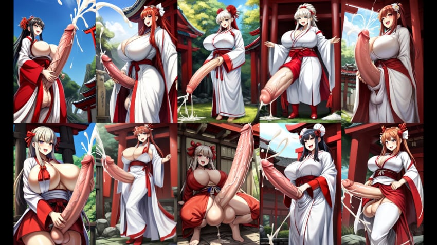 10futas 6+futas absurdly_large_cock ai_generated bed bedroom big_breasts black_hair blush bra breasts brown_hair cleavage cum cum_drip cumshot dickgirl ejaculation futa_only futanari gigantic_breasts huge_balls hyper hyper_penis intersex jerking_off large_balls large_breasts large_penis light-skinned_futa light-skinned_futanari light_skin long_hair looking_at_viewer masturbation miko miko_outfit multiple_futa panties perchance_ai shrine shrine_maiden thick_penis thick_thighs veiny_penis white_hair