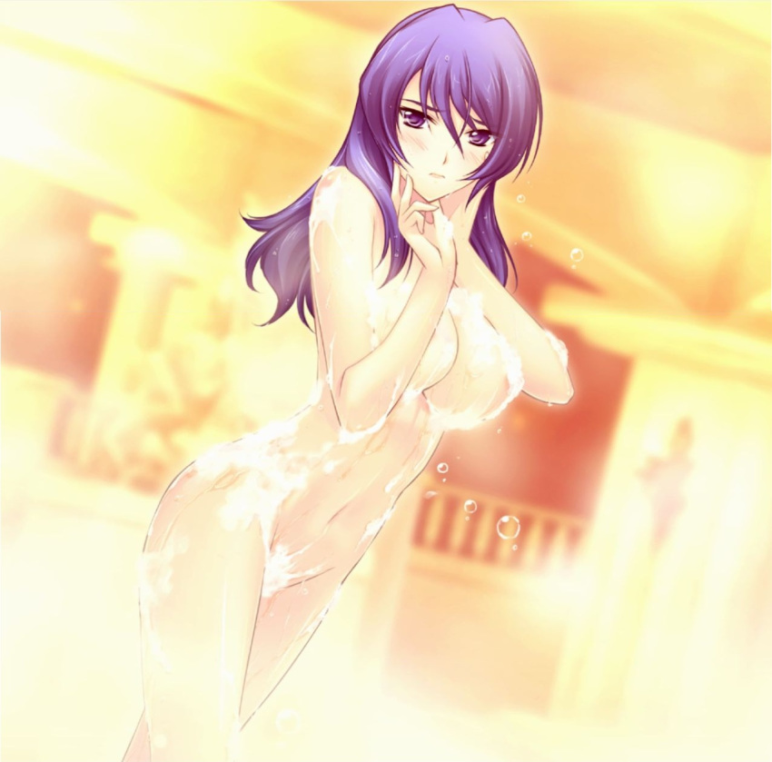 bath game_cg helgarose_von_falkenmayer muv-luv muv-luv_alternative nude purple_hair