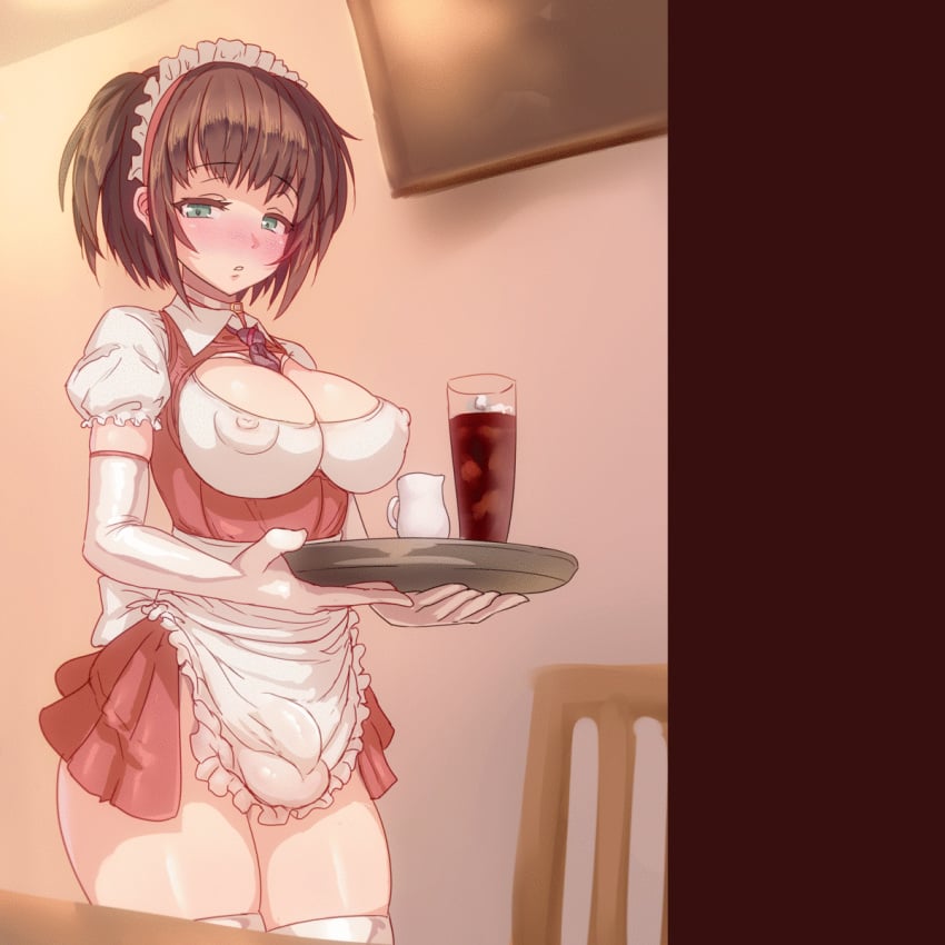 1futa animated aya_(thon2hk) balls big_penis blush breasts clothed clothing cum cum_in_cup ejaculation ejaculation_bulge elbow_gloves footwear futa_only futa_urethral_insertion futanari handwear horny human light_skin looking_down maid maid_headdress maid_uniform manual masturbation mostly_clothed orgasm pale_skin panties_around_one_leg penis skirt_lift slideshow solo_focus string_panties sweat testicles_clench tights tongue_out undressing urethral_bulge urethral_insertion urethral_plug veiny_penis