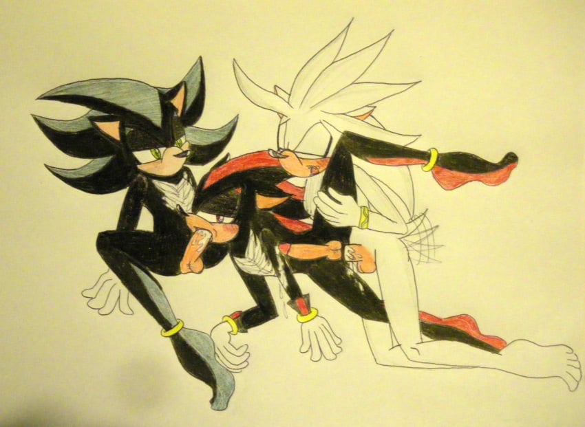 gay mephiles_the_dark shadow_the_hedgehog silver_the_hedgehog sonic_(series) yaoi