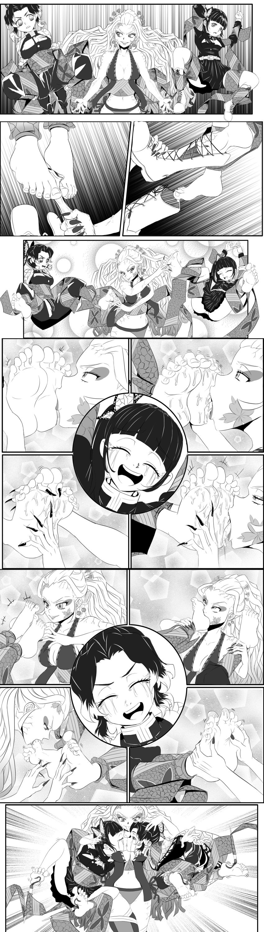 age_difference age_difference_rape ahe_gao big_breasts black_hair bondage boots broken broken_rape_victim crying crying_female crying_laughing crying_with_eyes_closed daki_(kimetsu_no_yaiba) demon demon_girl demon_slayer drool drooling evil_grin evil_smile feet feet_licking feet_worship foot_fetish foot_lick foot_massage foot_worship forced_kiss fucked_silly grin half_naked heels helpless heroine heroine_in_trouble horny_female kochou_shinobu laughing licking_toes panties pointy_fingernails ponytail pussy pussy_juice rape restrained sharp_fingernails size_difference skirt smile squirting squirting_orgasm sucking sucking_feet sucking_toes taking_off_shoes tattoo tickling tickling_feet tickling_torture trembling trembling_for_pleasure trembling_lines tsuyuri_kanao unable_to_escape unable_to_move villainess white_hair worried yuri