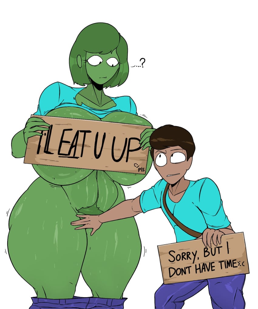 1boy 1girls 2024 2d_(artwork) ass_focus blush boner bottomless bubble_ass bubble_butt creature dat_ass female green_body holding_ass male massive_ass minecraft minecraft_mob mob pants pants_down pubic_hair steve_(minecraft) tan_body teasing theimmortalguy venus_body voluptuous voluptuous_female wide_hips zombie_(minecraft) zombie_girl