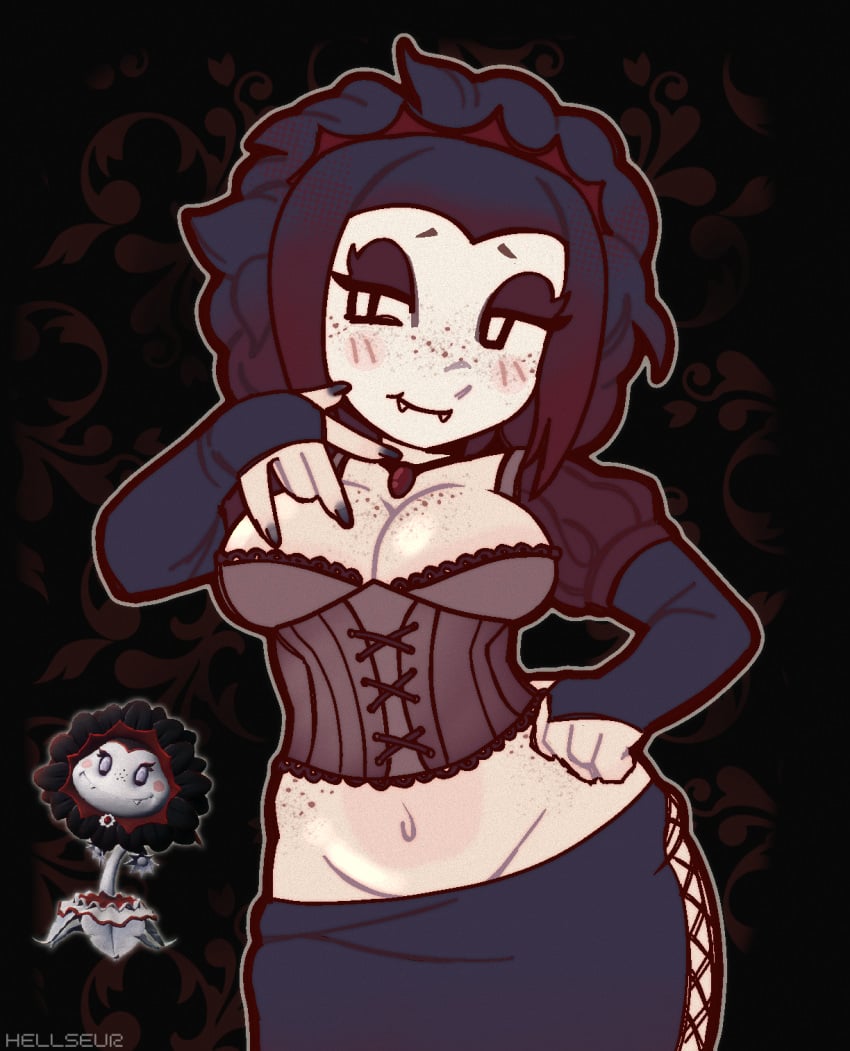 1girls anthro anthrofied ass breasts breasts female flora_fauna goth hellseur plant plant_girl plant_humanoid plantie plants_vs._zombies plants_vs_zombies popcap_games pussy sunflower_(pvz) vampire vampire_sunflower_(pvz)