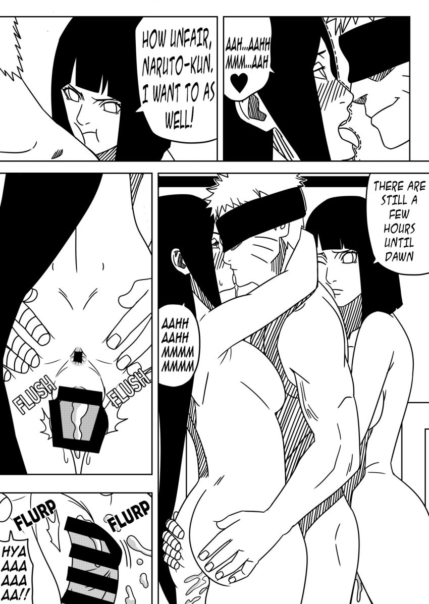 1boy 2girls 5_panel_comic after_vaginal age_difference annoyed anus ass ass_grab blindfold boruto:_naruto_next_generations censored comic completely_nude couple covered_eyes cucked_by_sister cuckquean cum cum_in_pussy cum_inside dialogue embrace english_dialogue english_text english_translation female ffm ffm_threesome hugging hugging_from_behind human human_only husband_and_wife hyuuga_hanabi hyuuga_hinata ignoring jealous kissing left_out male male/female/female monochrome naked naruto naruto_(series) ninrubio notes_translation nude older_female older_male older_sister one_eye_closed orgasm orgasm_face pout pouting pussy shimaidon siblings sisters spread_ass spread_pussy spreading standing standing_sex story straight swingers talking talking_to_another talking_to_partner text threesome translated trembling uzumaki_naruto younger_female younger_sister