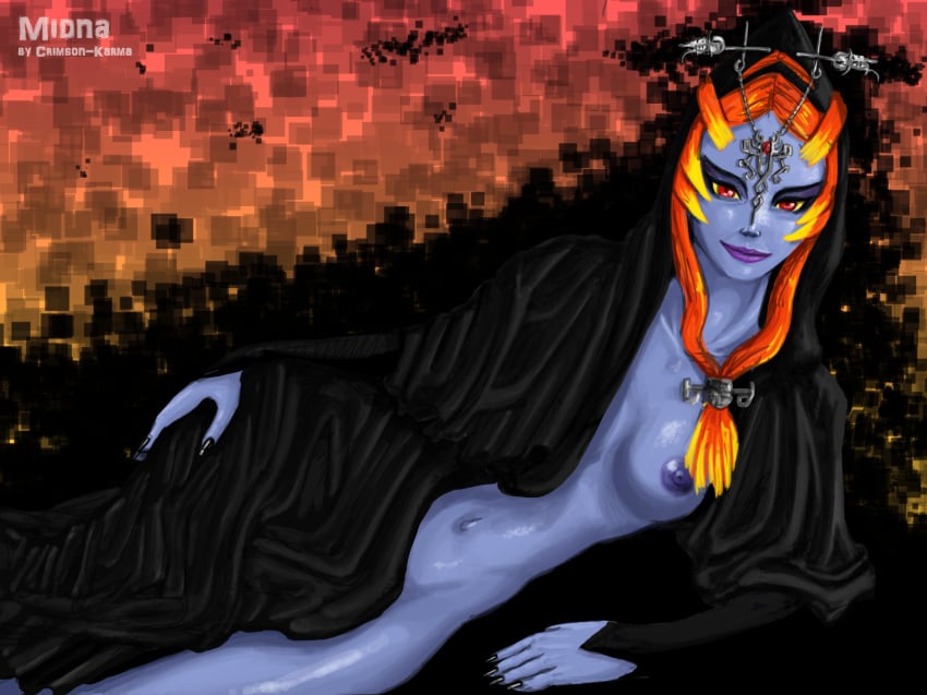 1girls crimson-karma female midna nail_polish solo the_legend_of_zelda twili_midna twilight_princess