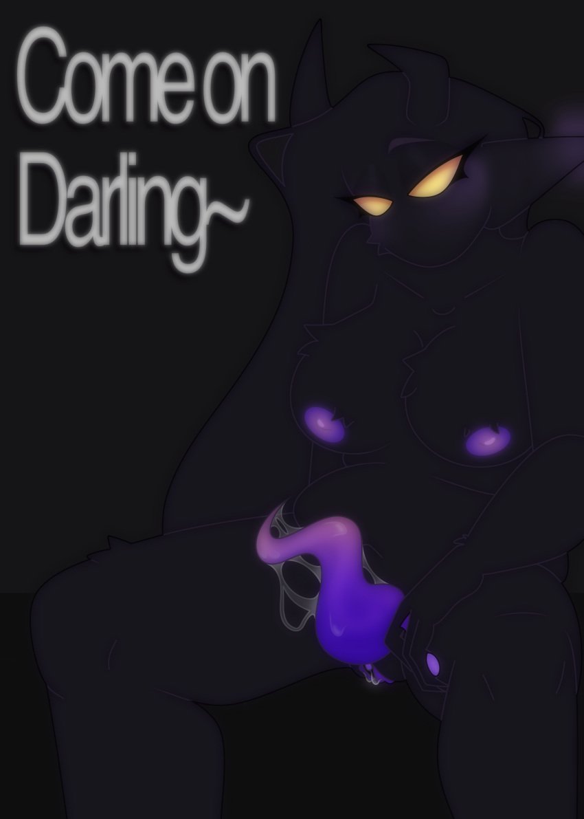 breasts colour cum darling demon demon_horns female futanari genitals hair horns humanoid humanoid_genitalia mommy mommy_dom mommy_kink monster monster_cock monster_pussy naked needy oc precum presenting purple_body pussy rogatyy rogatyy_(tests_of_zaltex) shadow shadow_monster solo sweet wet wet_pussy yellow_eyes