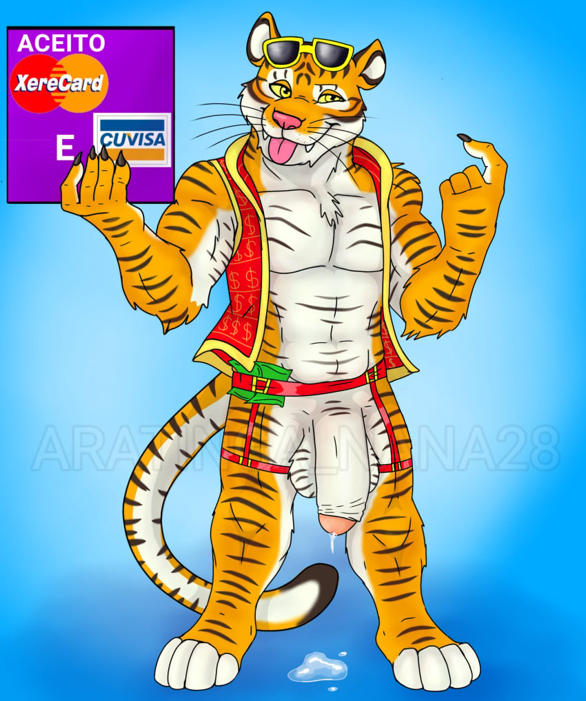 anthro anthro_only bara big_balls big_penis brasil brazilian china chubby chubby_anthro chubby_male cum fluffy_balls fluids fortune_tiger furry furry_male meme precum solo solo_male tiger tiger_boy tiger_fortune tigrinho yaoi