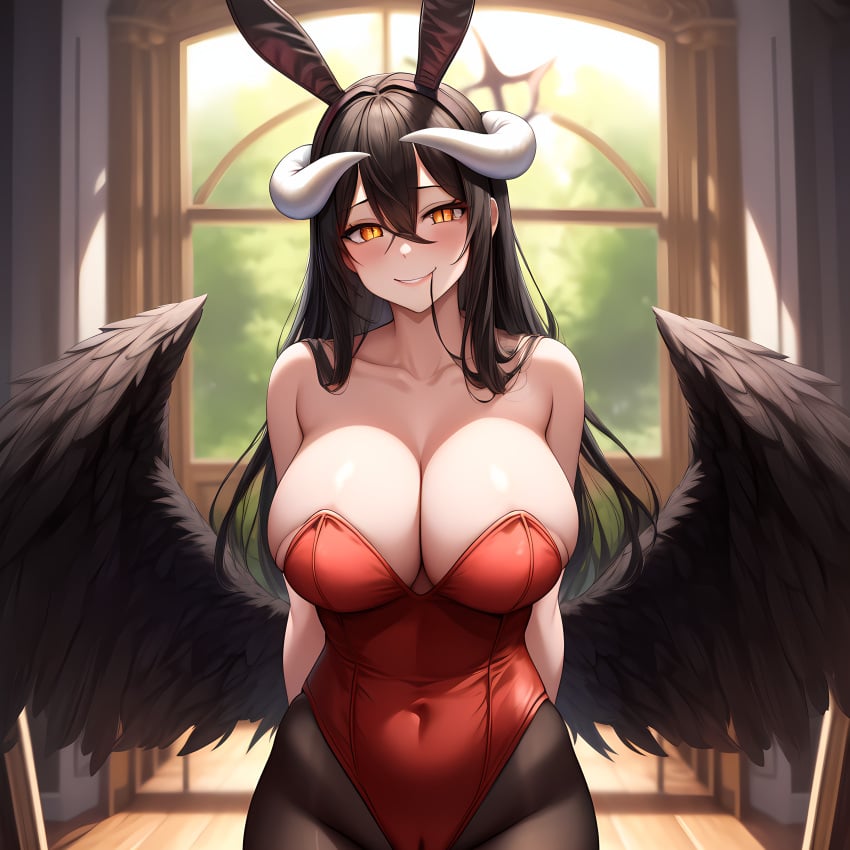 ai_generated albedo_(overlord) anime overlord overlord_(maruyama) succubus succubus_horns succubus_wings wings