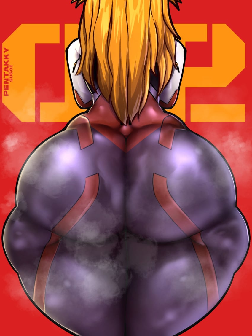 1girls alternate_color alternate_version_available ass ass_bigger_than_head ass_focus asuka_langley_sohryu big_ass big_butt bottom_heavy bubble_butt clothing crossed_arms curvaceous curvy curvy_figure dat_ass dumptruck_ass female female_only fully_clothed ginger huge_ass low-angle_view neon_genesis_evangelion penpen_(artist) plugsuit rebuild_of_evangelion skin_tight solo solo_female steam steaming_body steamy_ass tagme thick_thighs unseen_female_face voluptuous voluptuous_female