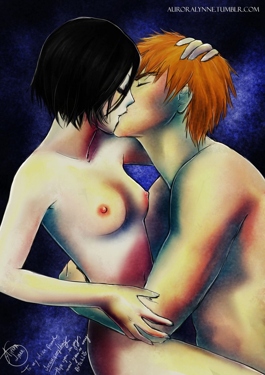 aurora-lynne bleach female ichigo_kurosaki kuchiki_rukia tagme