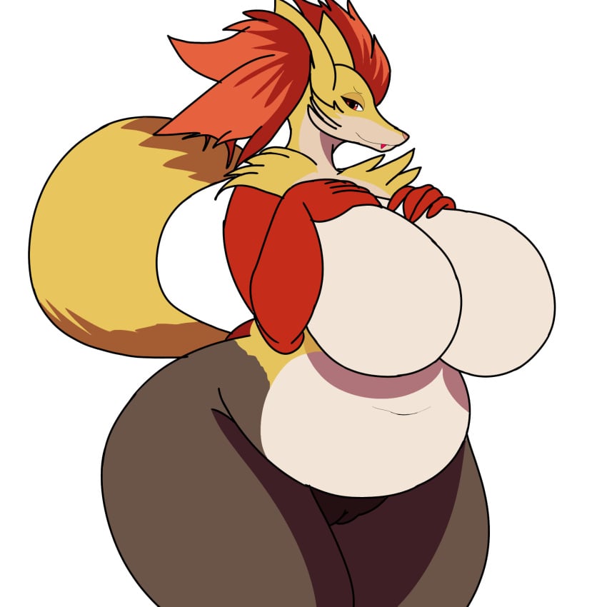 anthro anthrofied areola beach belly big_belly big_breasts blush breasts canine chubby chubby_female curvy_figure deep_navel delphox digital_media_(artwork) female female_only fox front_view furry hand_on_breast huge_breasts looking_at_viewer madartist912 mammal mature_female mommy navel nintendo nipples nude open_mouth original_character outside overweight overweight_female pokemon pokemon_(species) pokemon_xy pokemorph pussy seaside solo thick_thighs video_games voluptuous wide_hips