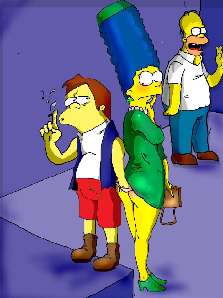 homer_simpson marge_simpson nelson_muntz tagme the_simpsons