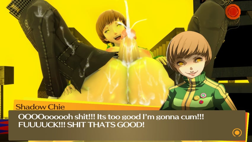 2boys 2faggots 2femboys 3d ass atlus big_ass big_ass_(male) big_butt big_cock big_penis bubble_butt cum faggot female futa_on_femboy futa_on_male futanari hanamura_yousuke huge_cock narukami_yu persona persona_4 rape satonaka_chie sega shadow_chie shadow_self_(persona) shin_megami_tensei slut text text_box theboobedone yellow_eyes