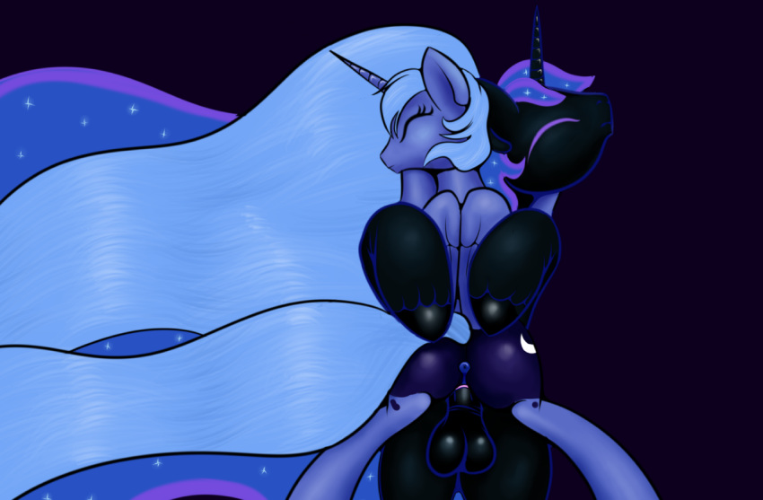 anus balls equine female friendship_is_magic horn horse my_little_pony nightmare_moon_(mlp) pony princess_luna_(mlp) pussy ragingsemi unicorn wings