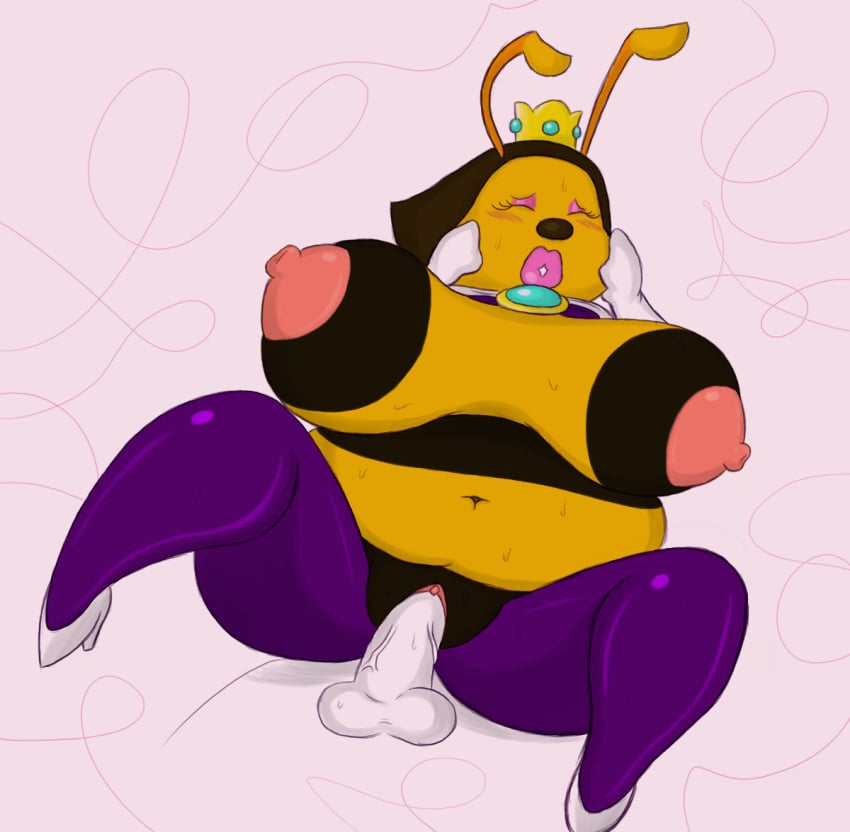 1boy 1boy1girl 1girls antennae areola bee big_breasts blush boobs breasts chubby closed_eyes crown female high_heels honey_queen huge_breasts insects lips male male/female mario_(series) navel nintendo nipples pussy queen_bee super_mario_galaxy tagme timoteihiv tits vagina vaginal vaginal_penetration vaginal_sex