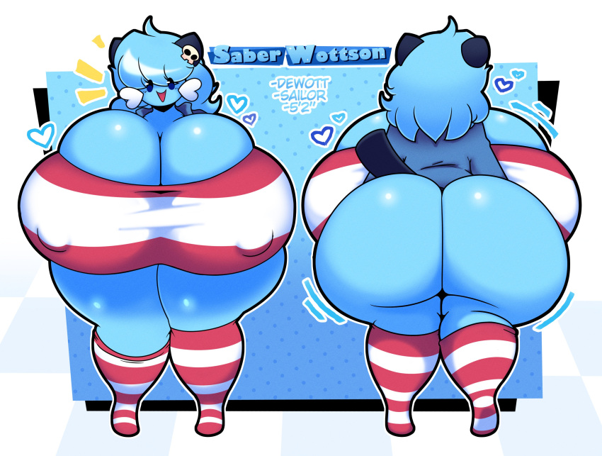 anthro anthro_only big_ass big_breasts breasts bubble_butt cleavage dewbber dewott female furry huge_ass huge_breasts hyper_breasts pokémon_(species) pokemon pokemon_(species) thick_thighs wide_hips