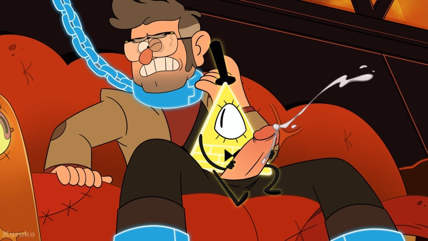 bill_cipher chains cumming disney gravity_falls kuruko male male/male male_only sitting_on_lap stanford_pines