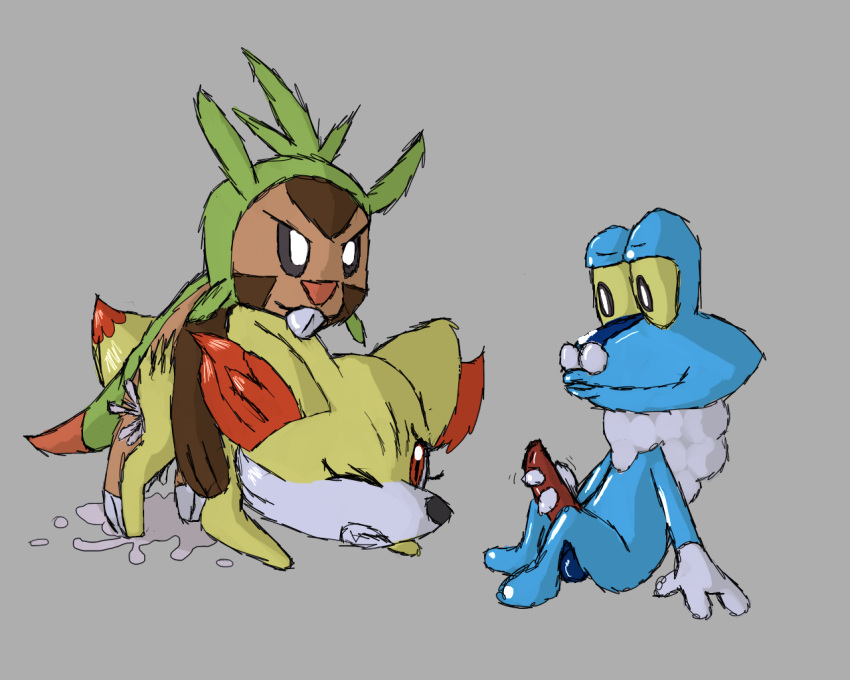 canine chespin cum female fennec fennekin fox froakie male nintendo pokemon pokemon_(species) pokephilia pussy straight vaginal_penetration video_games yellow
