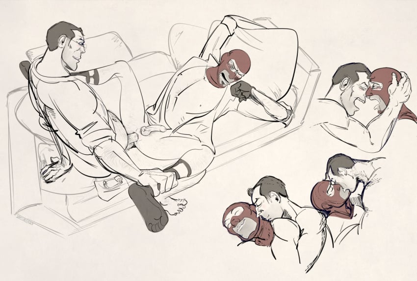 2boys anal anal_sex anal_sex gay gay_domination gay_kissing gay_male gay_sex kissing medic_(team_fortress_2) penis_in_ass scarred_bartender sketch_page spy_(team_fortress_2) team_fortress_2 tf2 yaoi