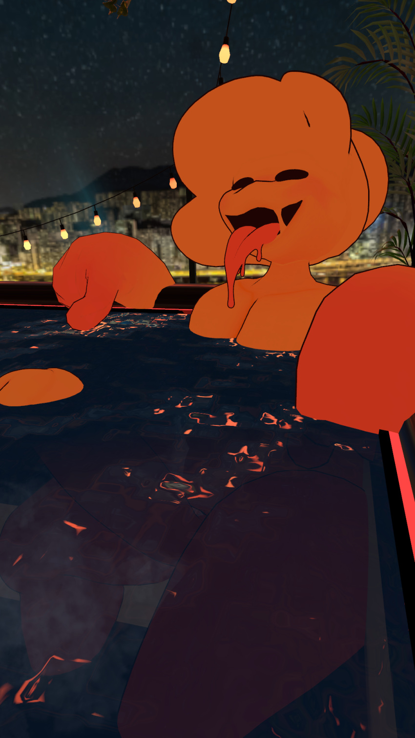 cock_out horny_male hottub naked_male ready_for_sex relaxing scp-999 tongue_out vrchat vrchat_avatar