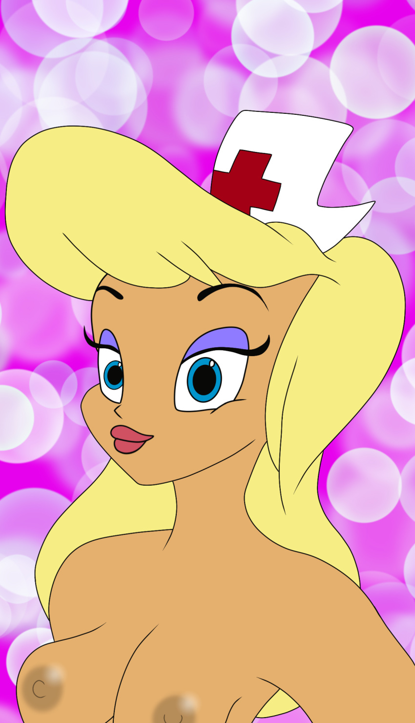 animaniacs blonde_hair blonde_hair_female breasts breasts hello_nurse human naked naked_female no_panties not_furry nude warner_brothers