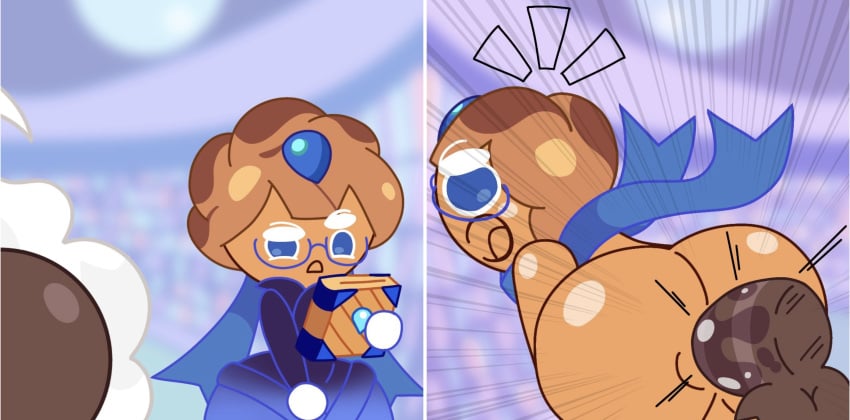 alternate_version_available blue_eyes blueberry_pie_cookie cookie_run from_behind glasses guyspermo_(itisspermo) instant_loss_2koma itisspermo spermo_(itisspermo) vaginal_penetration