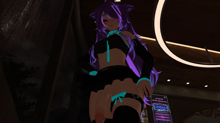 3d cock cute futa_only futanari impimon shy skirt vrchat