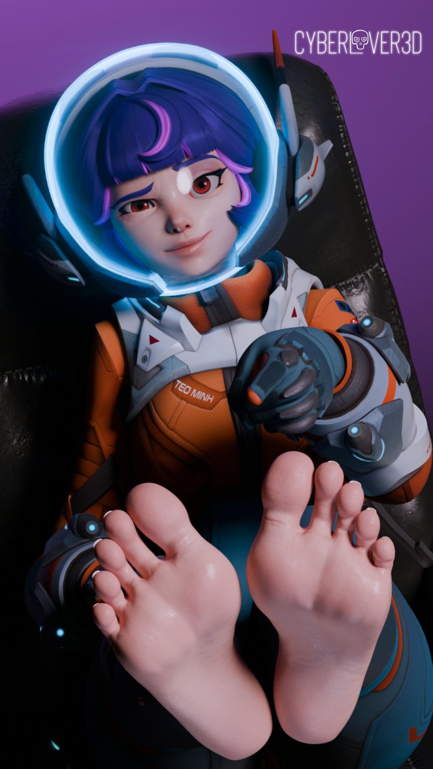 1girls 3d barefoot cute cyberlover3d feet feet_fetish feet_together female female_focus female_only foot_fetish juno_(overwatch) light-skinned_female light_skin looking_at_viewer overwatch overwatch_2 pointing pointing_at_foot presenting_feet simple_background smug soles solo solo_female solo_focus sweaty_feet toes