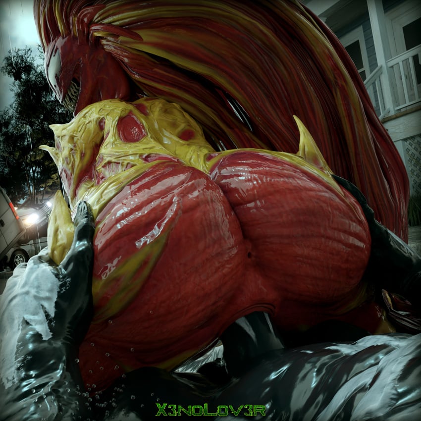 3d_(artwork) absurd_res alien alien_humanoid anus ass big_butt blender_(artwork) cheating digital_media_(artwork) duo emblem empty_eyes female female_penetrated hand_on_butt harry_osborn hi_res humanoid humanoid_on_humanoid humanoid_penetrated humanoid_penetrating humanoid_penetrating_humanoid male male/female male_penetrating male_penetrating_female marvel marvel_comics mary_jane_watson mary_jane_watson_(insomniac) multicolored_body not_furry penetration penile penile_penetration penis_in_pussy red_body scream_(marvel) scream_(spider-man) sex sharp_teeth spider-man_2_(ps5) symbiote teeth thekidxeno two_tone_body vaginal_penetration venom_(marvel) yellow_body