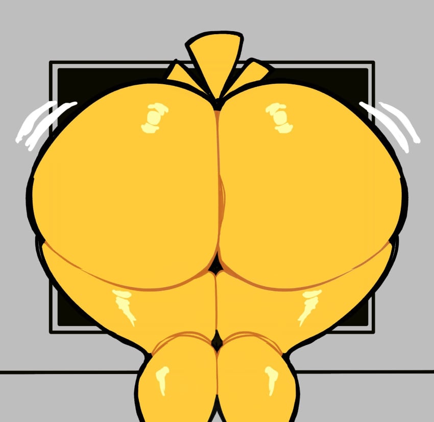 1girls animatronic ass big_ass five_nights_at_freddy's five_nights_at_freddy's_2 large_ass robot robot_girl shaking skidaddleman solo stuck teasing thick_thighs thighs toy_chica_(fnaf) wide_hips yellow_body yellow_skin
