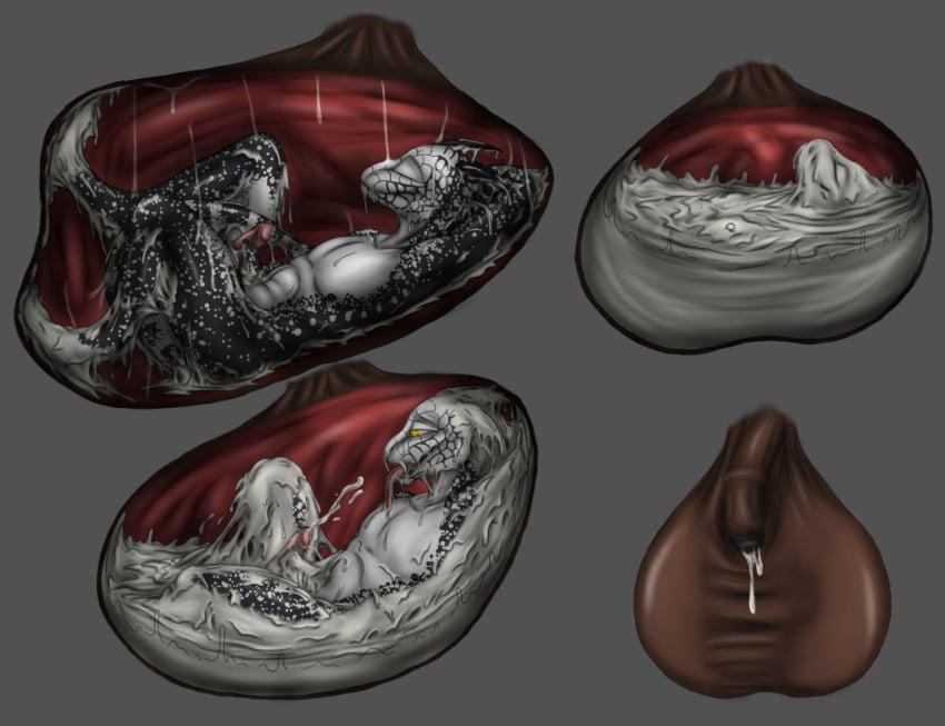 absorption_vore anthro balls cock_vore cum death digestion dragon furry genitals inside_balls lizard mythological_creature mythological_scalie mythology penis penis_vore reptile scalie segremores vore