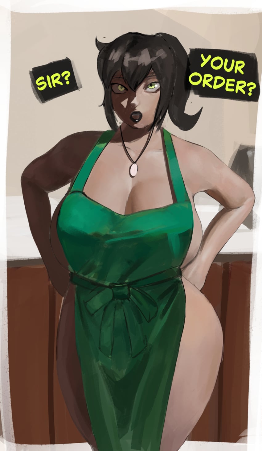 cafe looking_at_viewer milf renee_graves starbucks talking_to_viewer the_coffin_of_andy_and_leyley vakira voluptuous