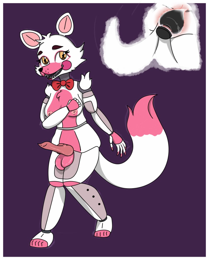 anal animal_genitalia animal_penis animatronic anthro balls big_moobs bow_tie breasts busty_boy buttplug canid canine canine_genitalia canine_penis femboy_with_breasts feminine_male five_nights_at_freddy's fnaf fox funtime_foxy_(fnaf) funtime_foxy_(fnafsl) fur furry gay gay_male genitals glowing glowing_eyes hi_res hidden_sex_toy internal knot latex lipstick lube machine makeup male male_only male_with_breasts mammal moobs nails nikki_sensei orange_eyes penis plug_(sex_toy) robot scottgames sex_toy sharp_teeth shemale sister_location solo tail_anus teeth x-ray xray_view