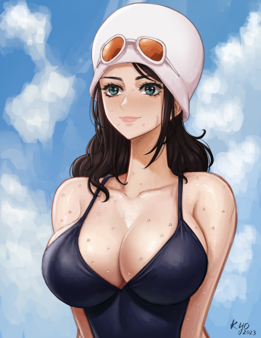 dress dressrosa female female_only hat kyopink nico_robin one_piece