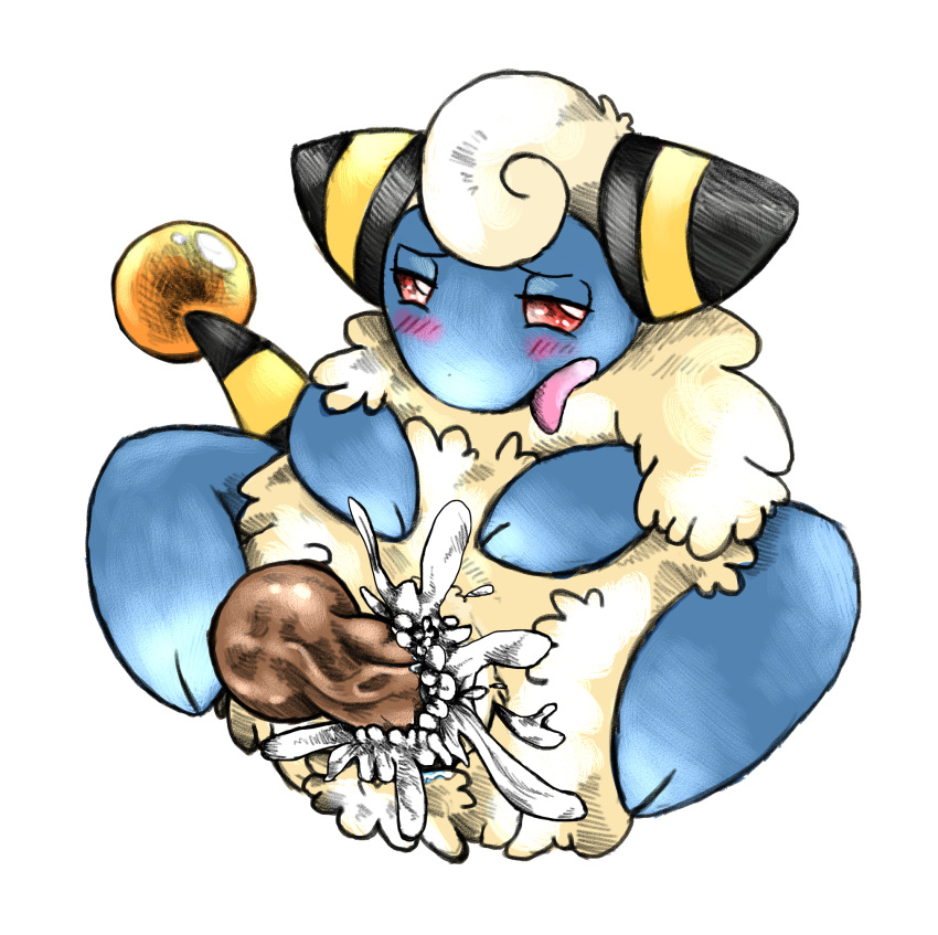 cum cum_in_pussy cum_inside disembodied_penis erection female male mareep nintendo penis plain_background pokemon pussy pussy_juice red_eyes straight tranquilmyst vaginal_penetration white_background white_fur