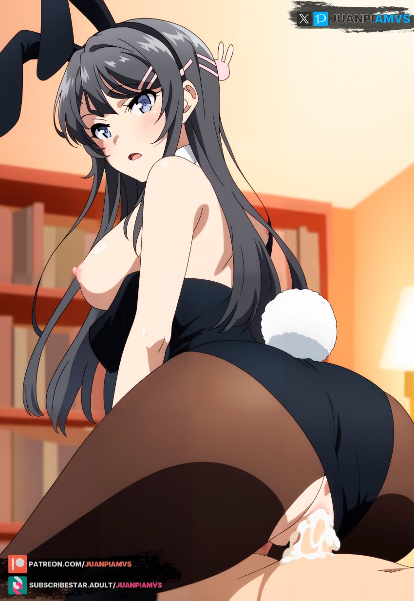 ai_generated cum_in_pussy gray_hair impregnation juanpiamvs long_hair patreon patreon_username purple_eyes sakurajima_mai seishun_buta_yarou_wa_bunny_girl_senpai_no_yume_wo_minai sex subscribestar subscribestar_username watermark