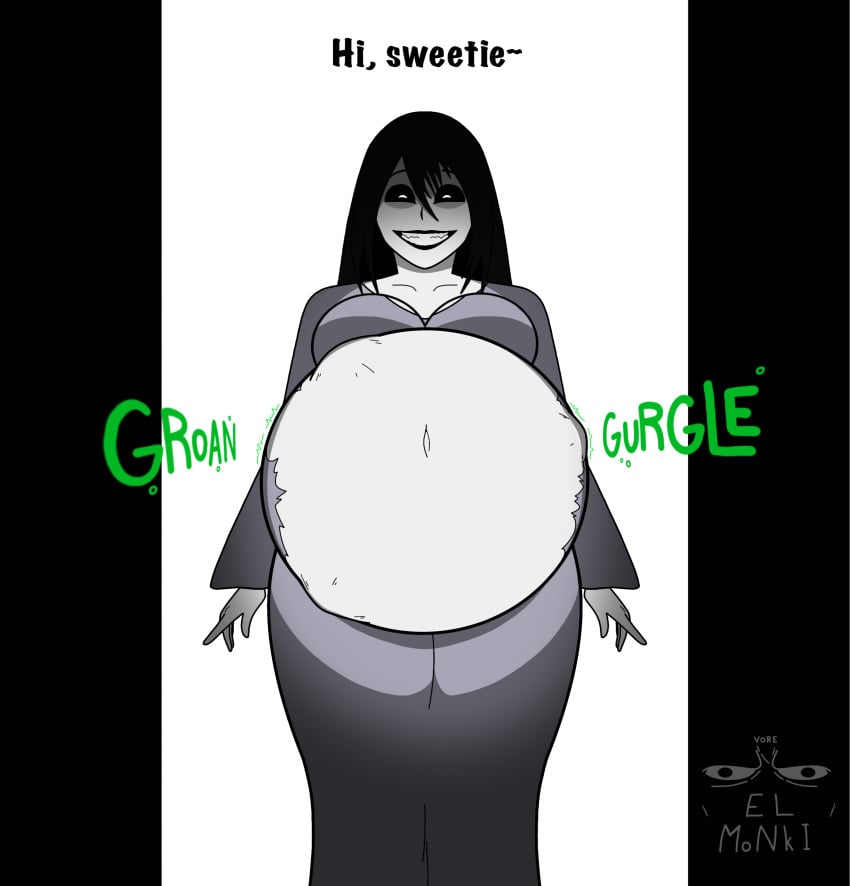 elmonki grinning specimen_4 spooky's_house_of_jump_scares vore vore_belly