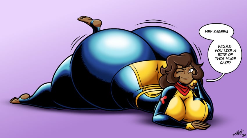 artie-stico17 big_breasts comic_book_character huge huge_ass huge_butt hyper_ass hyper_butt kamala_khan marvel ms._marvel superheroine