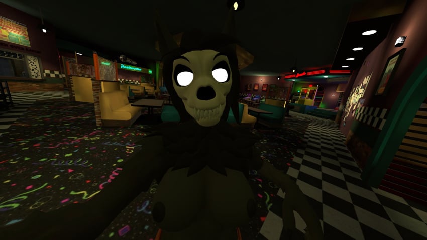 3d breasts breasts_out five_nights_at_freddy's five_nights_at_freddy's_(film) looking_at_viewer mal0 nipples scp-1471 scp-1471-a scp_foundation solo vrchat vrchat_avatar vrchat_media