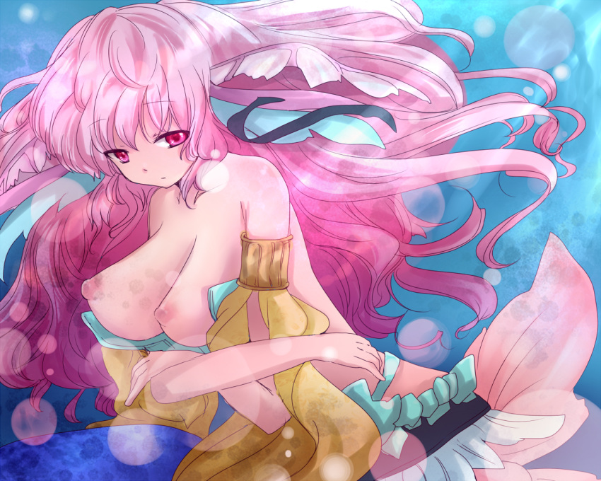 breasts mermaid persia_(rune_factory) pink_hair rune_factory rune_factory_3 tagme