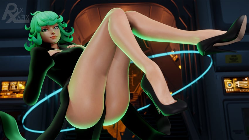 1girls 3d ass big_ass blender breast_grab breasts bubble_butt female female_only kiriko_(overwatch) levitation no_panties one-punch_man overwatch overwatch_2 rexlapix solo tatsumaki tatsumaki_(cosplay) teasing terrible_tornado_kiriko thick_thighs